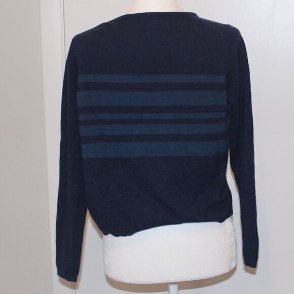 Theory Alayna S Cashmere Blue Pullover Sweater 100% Cashmere Women Size Medium - Picture 7 of 13